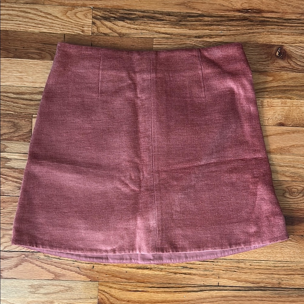 COS Pink and Purple A-Line Mini Skirt Casual